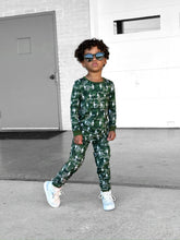Load image into Gallery viewer, Bamboo Two Piece Set | Green Camo Bolts