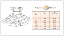 Load image into Gallery viewer, Kids Pink & Tangerine Daisy Checkered Tiered Spring Dress
