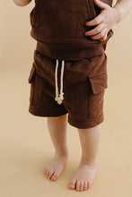 Load image into Gallery viewer, Brown | Cargo Short Set