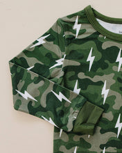 Load image into Gallery viewer, Bamboo Two Piece Set | Green Camo Bolts
