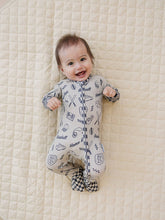 Load image into Gallery viewer, Bamboo Zip Romper | Home Run
