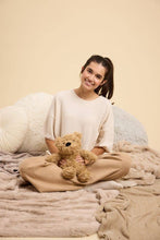 Load image into Gallery viewer, Brown Curly Bear Warmies
