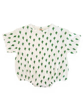 Load image into Gallery viewer, Cactus / Organic Pointelle Bubble Romper
