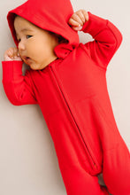 Load image into Gallery viewer, Red Hoodie Jumpsuit
