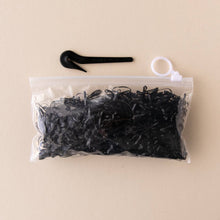 Load image into Gallery viewer, Black Hair Elastic (pack of 1000) + Elastic Cutter
