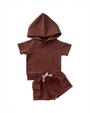 Load image into Gallery viewer, Brown | Cargo Short Set
