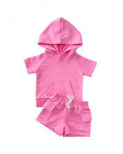 Load image into Gallery viewer, Pink | Cargo Short Set
