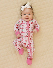 Load image into Gallery viewer, Bamboo Zip Romper | Bootsberry Cowgirl
