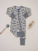 Load image into Gallery viewer, Bamboo Zip Romper | Home Run
