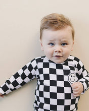 Load image into Gallery viewer, Checkered Smiley Lounge Set | Black
