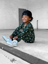 Load image into Gallery viewer, Bamboo Two Piece Set | Green Camo Bolts
