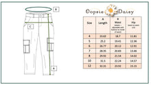 Load image into Gallery viewer, Kids Light Wash Faded Denim Cargo Jean Pant With Pockets
